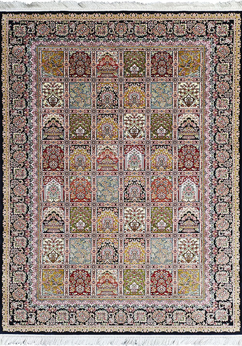 Tabriz 079__Navy Rug - Eurobel Rugs + Carpets