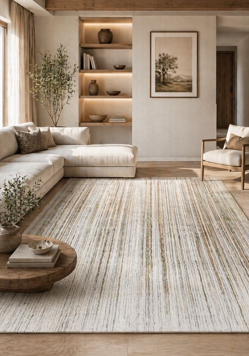 Cyrus Neutral Rug Cyrus 2412__P86 Rug - Eurobel Rugs + Carpets
