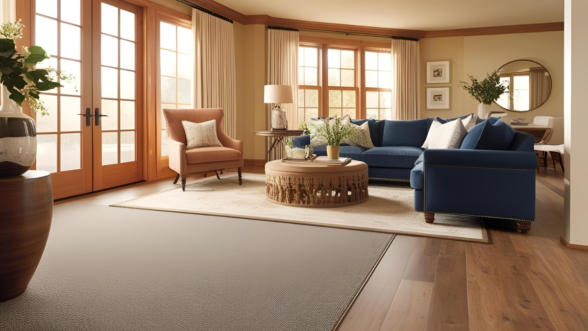 carpet and wood flooring combinations